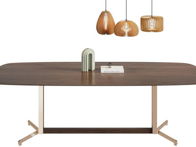 现代书籍桌面摆件组合