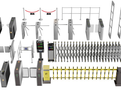现代遥控式伸缩大门、自动闸机门禁