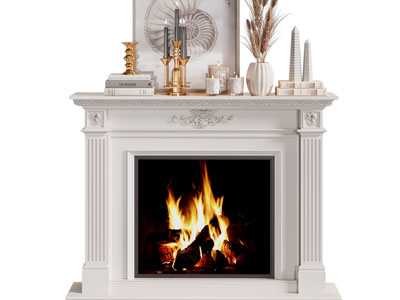 欧式壁炉火炉、摆件组合