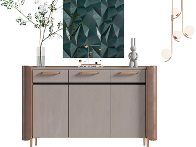 现代轻奢玄关柜、边柜