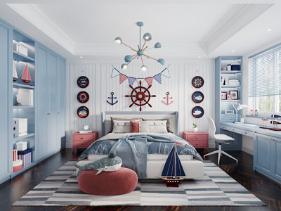 地中海儿童房、卧室