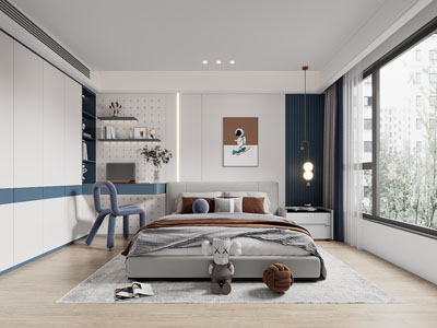 现代儿童房、卧室