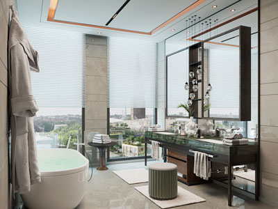 新中式卫浴间、洗手间