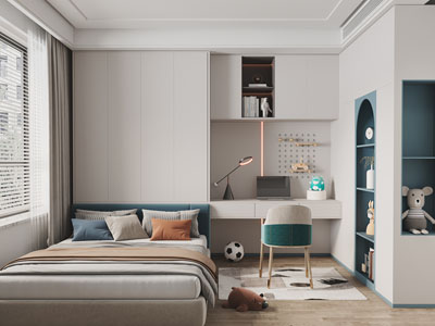 北欧儿童房、榻榻米卧室