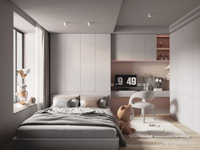 现代儿童房、榻榻米卧室