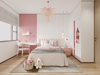现代儿童房、公主房、卧室