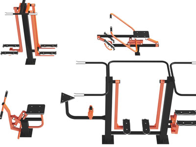现代户外社区健身器材3d模型 现代户外社区健身器材