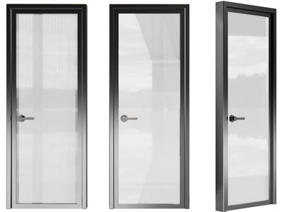 现代长虹玻璃平开门