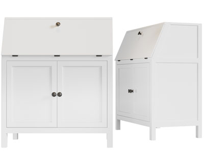 现代白色玄关柜、边柜