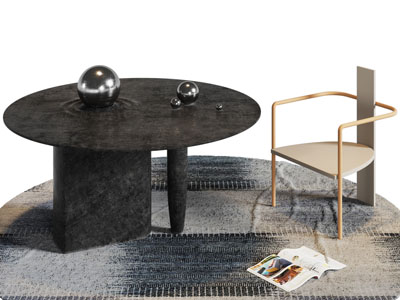 现代餐桌椅组合