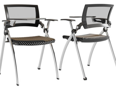 现代带桌子的办公会议椅子