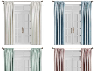 美式布艺窗帘窗纱