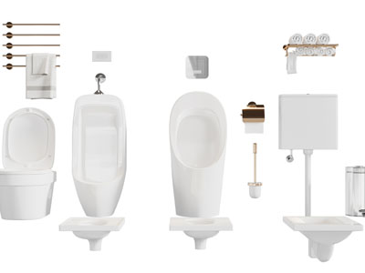 现代小便斗、马桶、卫浴小件