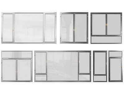 新中式金属边框的平开窗