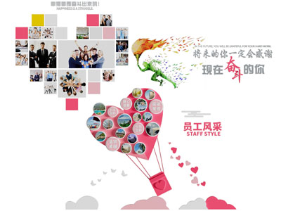 现代企业文化宣传背景墙3d模型 现代企业文化宣传背景墙