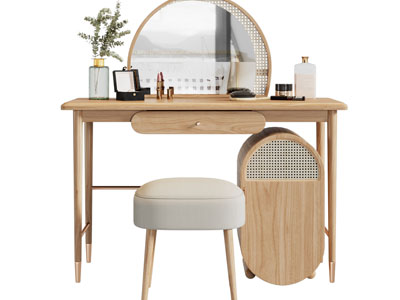 北欧实木化妆、梳妆台