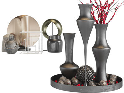 新中式桌面摆件组合