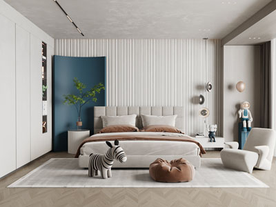 现代卧室、儿童房