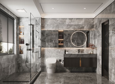 现代卫浴间、洗手间