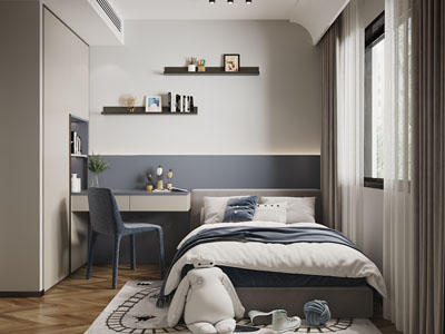 现代儿童房、卧室