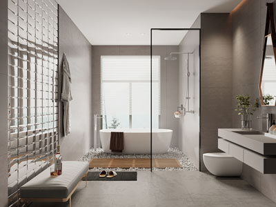 现代卫浴间、洗手间