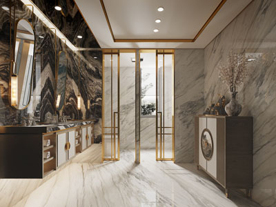 新中式酒店洗手间、卫生间