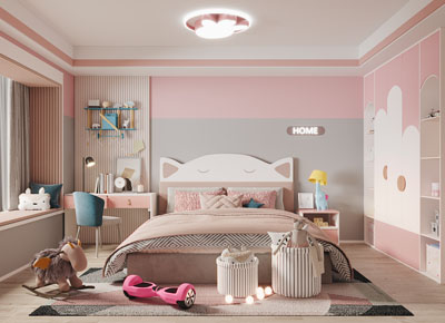 现代儿童房、公主房、卧室