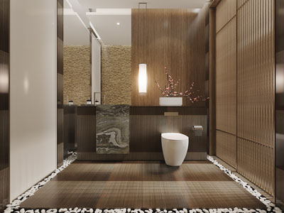 新中式酒店卫生间