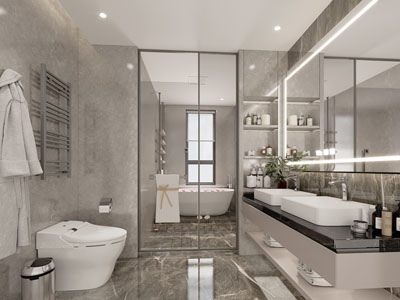 现代卫浴间、洗手间