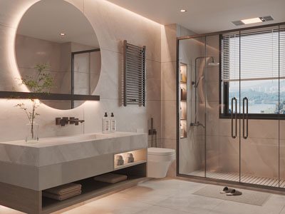 现代卫浴间、洗手间