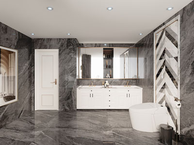 现代轻奢卫浴间、洗手间