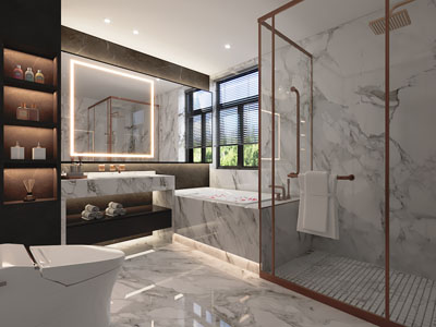 现代卫浴间、洗手间