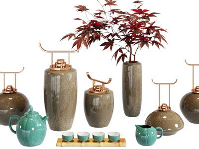 新中式陶瓷花瓶花卉