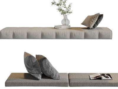 侘寂风长方形坐垫、靠垫抱枕