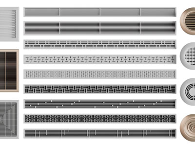新中式空调出风口、排风扇