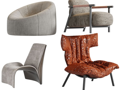 侘寂风休闲椅子