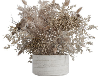 侘寂风做旧花瓶花卉