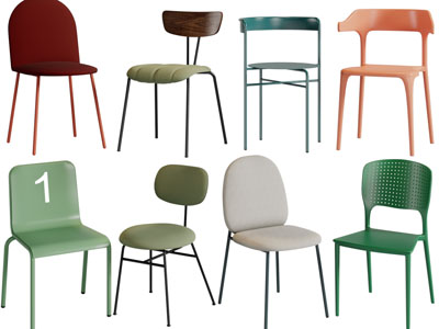 现代休闲椅子、餐椅