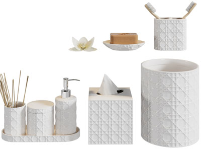 现代牙缸、香皂卫浴小件