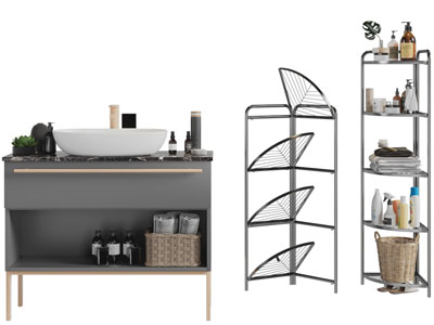 新中式洗手台、卫浴小件