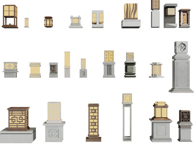 新中式户外地灯