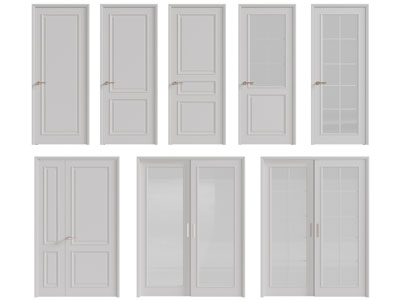 美式实木推拉门、单扇、子母平开门