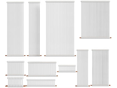 不同尺寸的暖气管3d模型 不同尺寸的暖气管