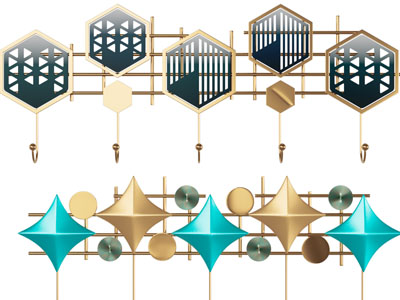 新中式墙饰挂件挂钩