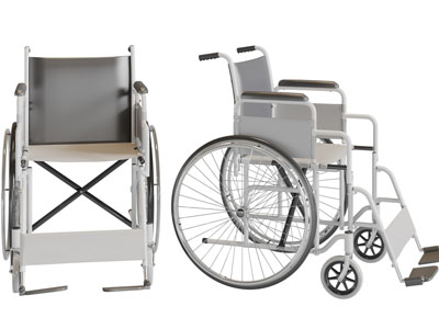 现代轮椅3d模型 现代轮椅