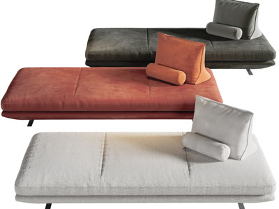 现代布艺多人沙发凳