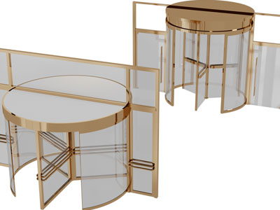 现代酒店旋转门