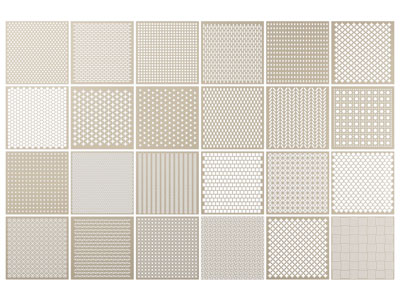 新中式出风口、穿孔铝板