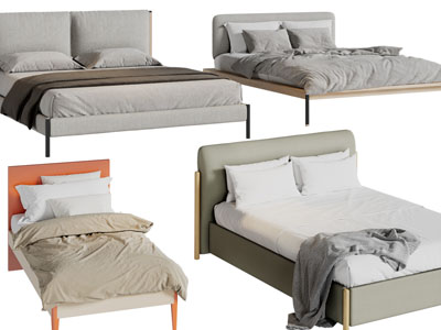 现代双人、单人床