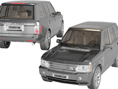 现代灰色越野汽车3d模型 现代灰色越野汽车